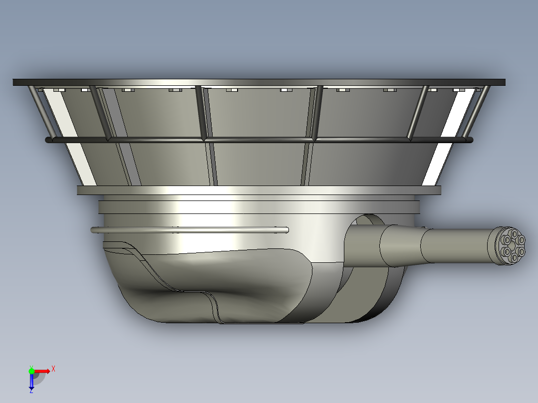 舰艇火炮 俯视图