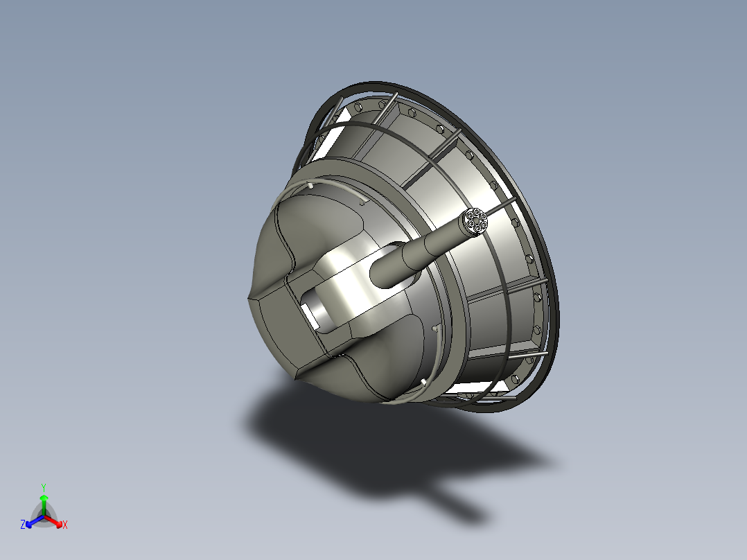 舰艇火炮 正等轴测图