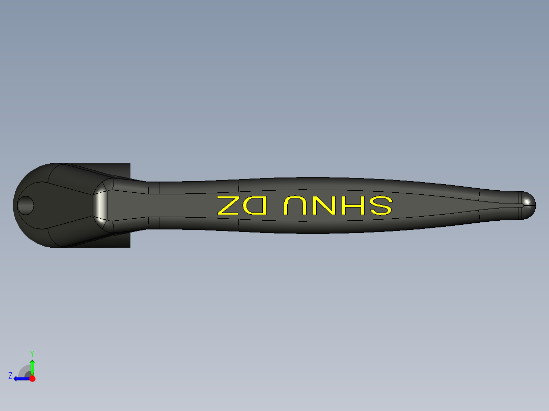 黑色签字笔右视图