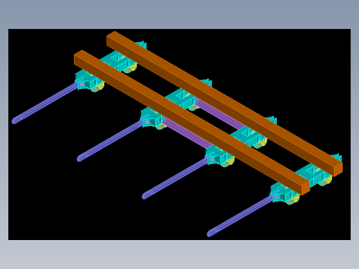 某船厂30t拉坞台车3D图免费下载