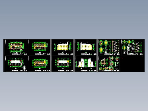 儿童福利院建筑cad平面施工图（全套）