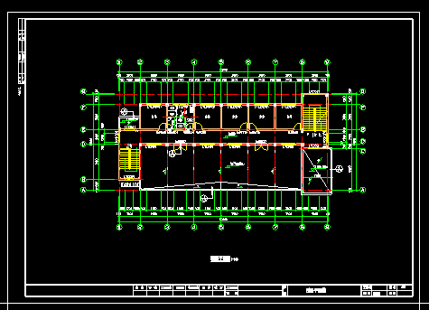 儿童福利院建筑cad平面施工图（全套）