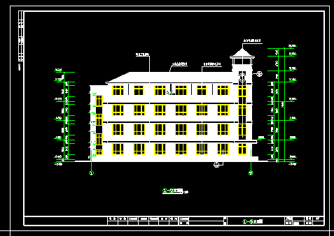 儿童福利院建筑cad平面施工图（全套）缩略图