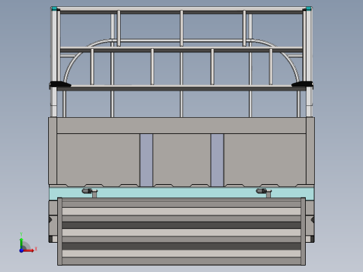 solidworks 货架3D模型前视缩略图