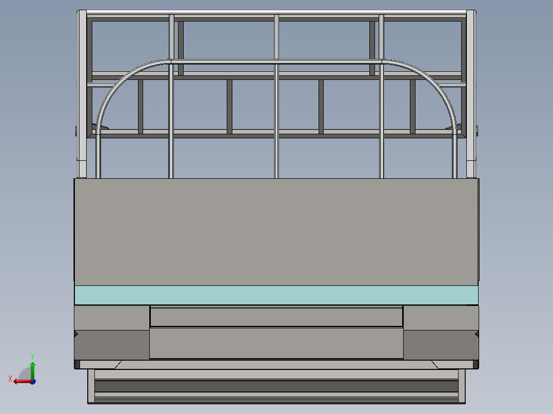 solidworks 货架3D模型后视图