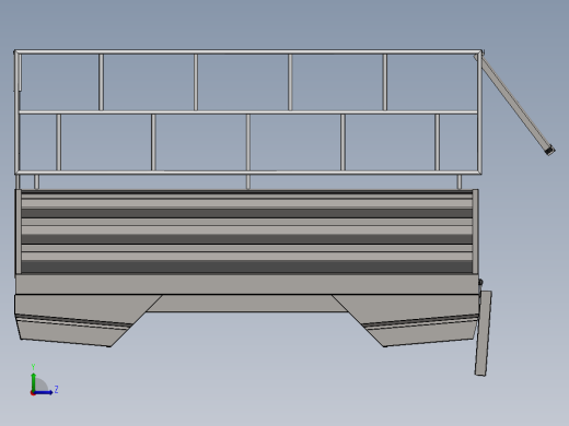 solidworks 货架3D模型左视缩略图