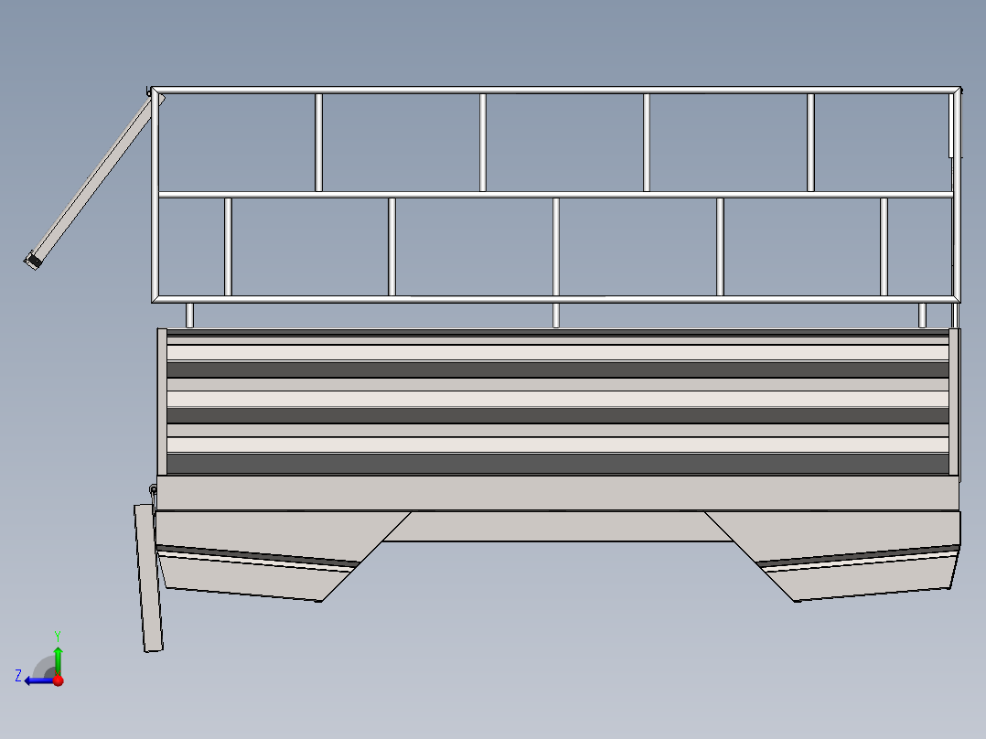 solidworks 货架3D模型右视图