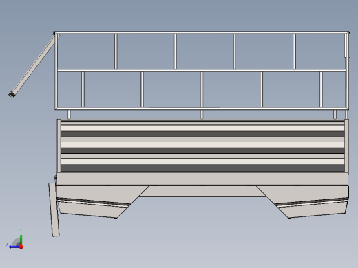 solidworks 货架3D模型右视缩略图