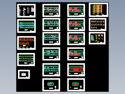 【六层】5523平米局部特警训练大楼（计算书、建筑、结构图）