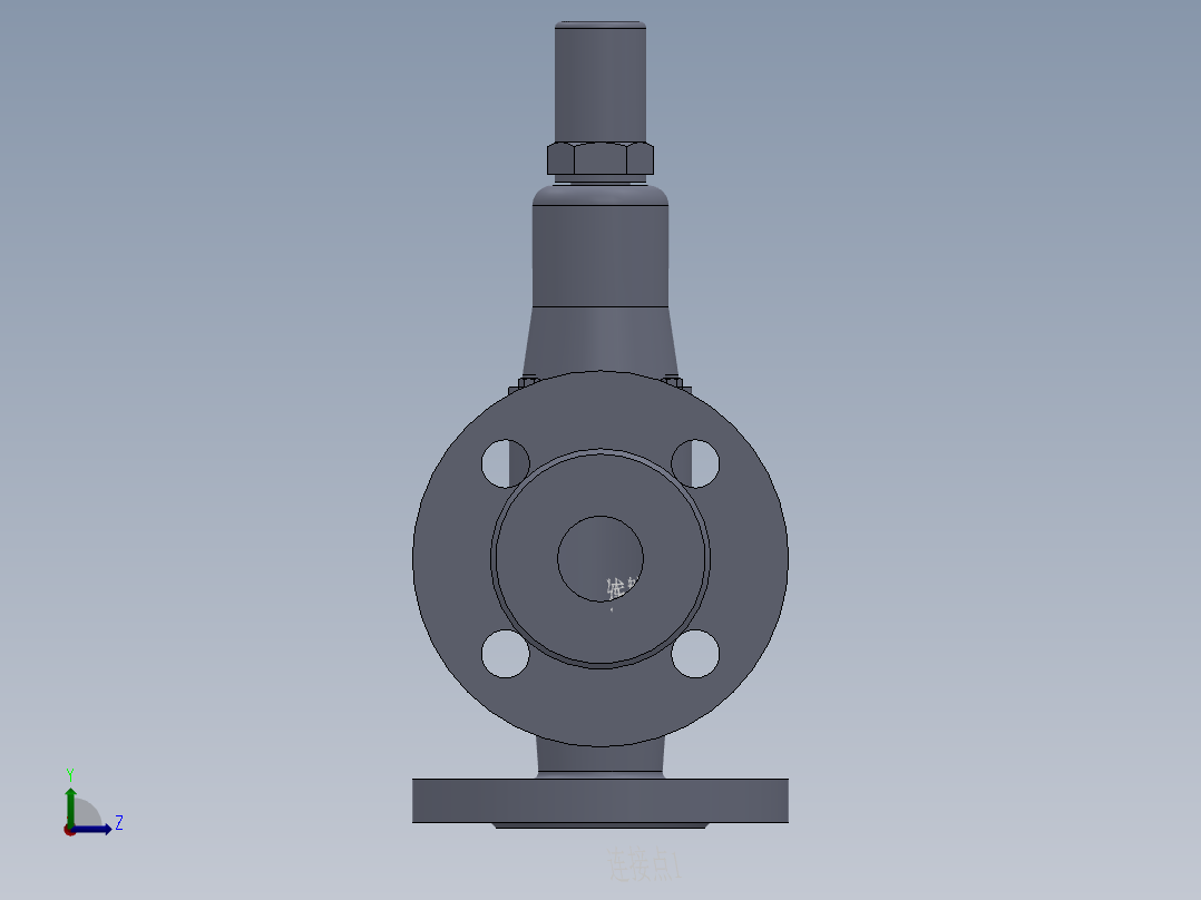 法兰安全阀-316 DN25-DN80左视图