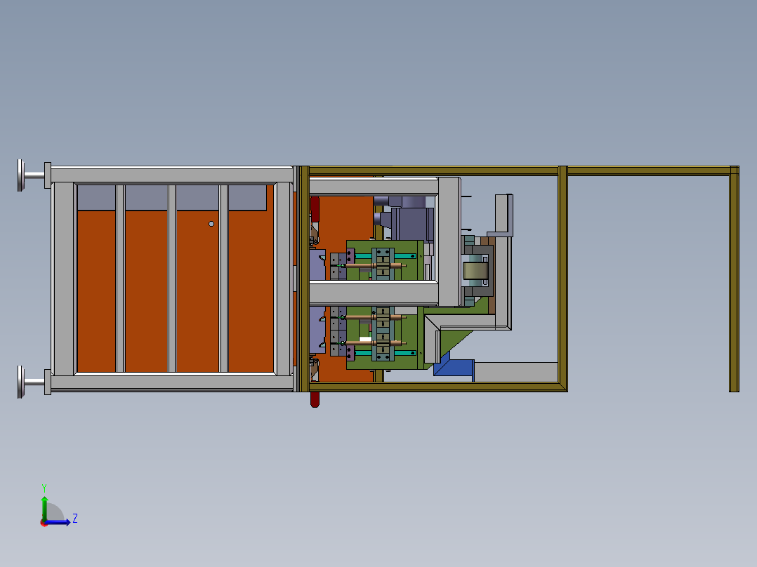 01月-4米长汽车密封条打孔机sw18可编辑左视图