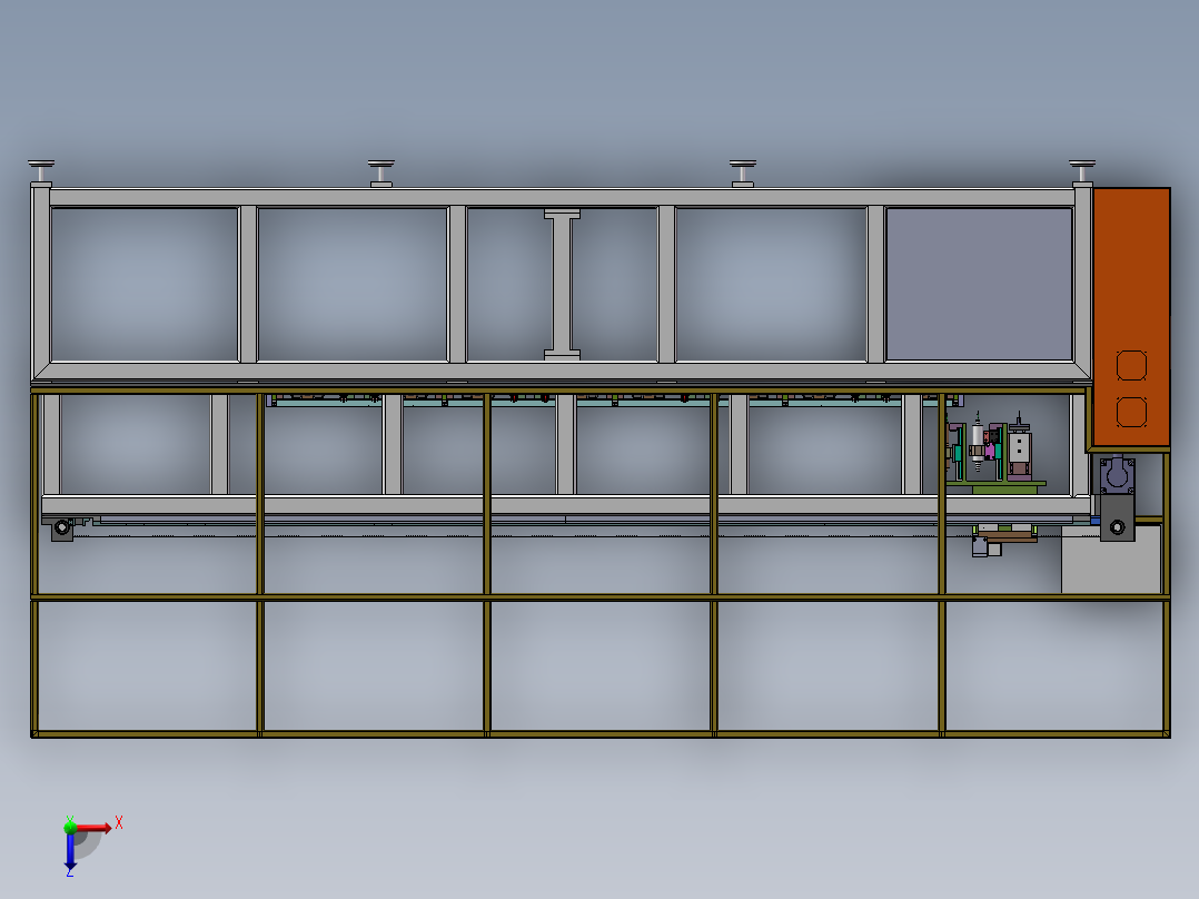 01月-4米长汽车密封条打孔机sw18可编辑俯视图