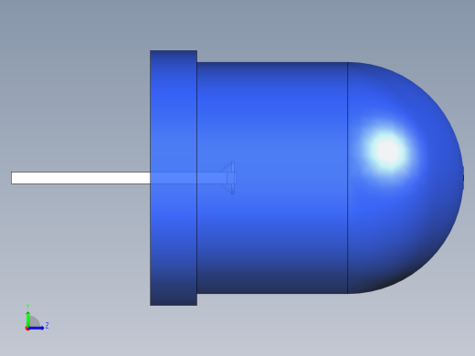 LED_Round_Blue_D10.0mm左视缩略图