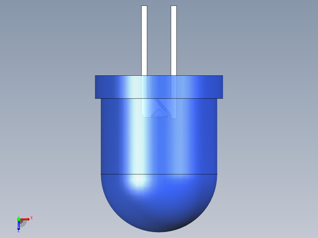 LED_Round_Blue_D10.0mm俯视图