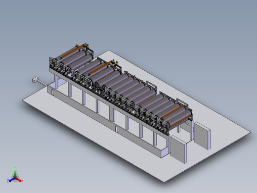 造纸机干燥部件模型3D图纸 Solidworks设计 附STEP格式正等轴测缩略图