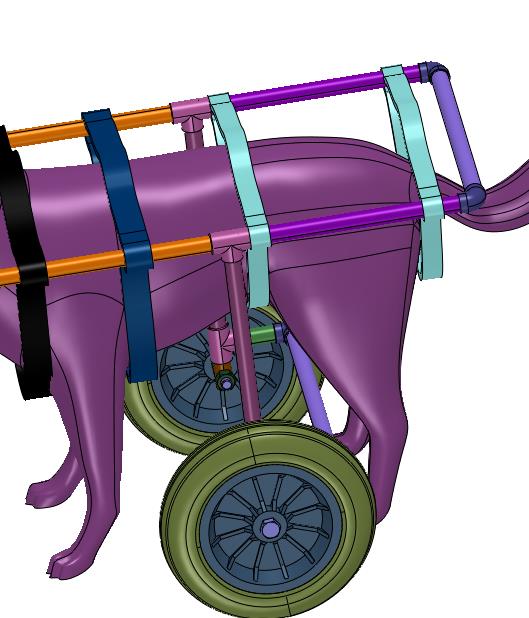 小狗康复行走辅助车代步车