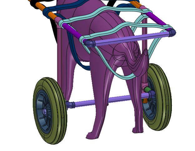 小狗康复行走辅助车代步车