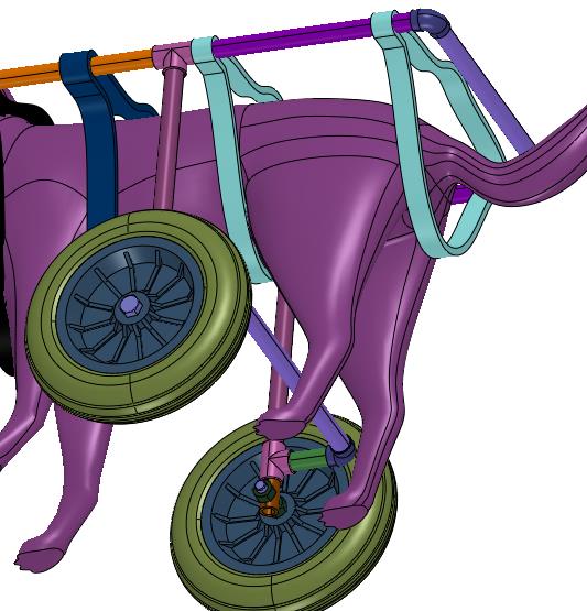 小狗康复行走辅助车代步车