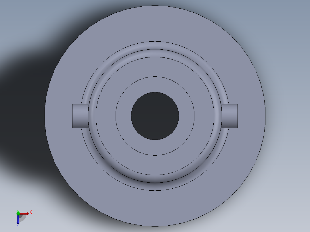 SW建模练习题-practice 76俯视图