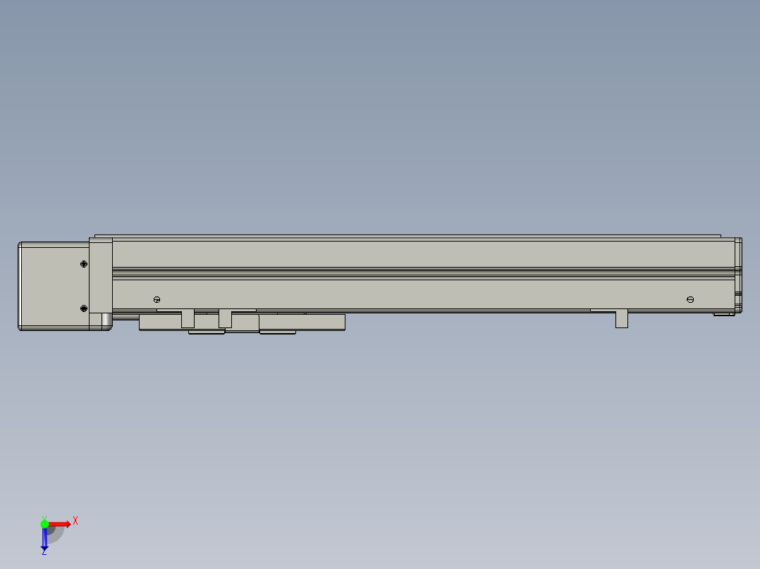 VF丝杆传动-一般环境VT6-S200-BL俯视图