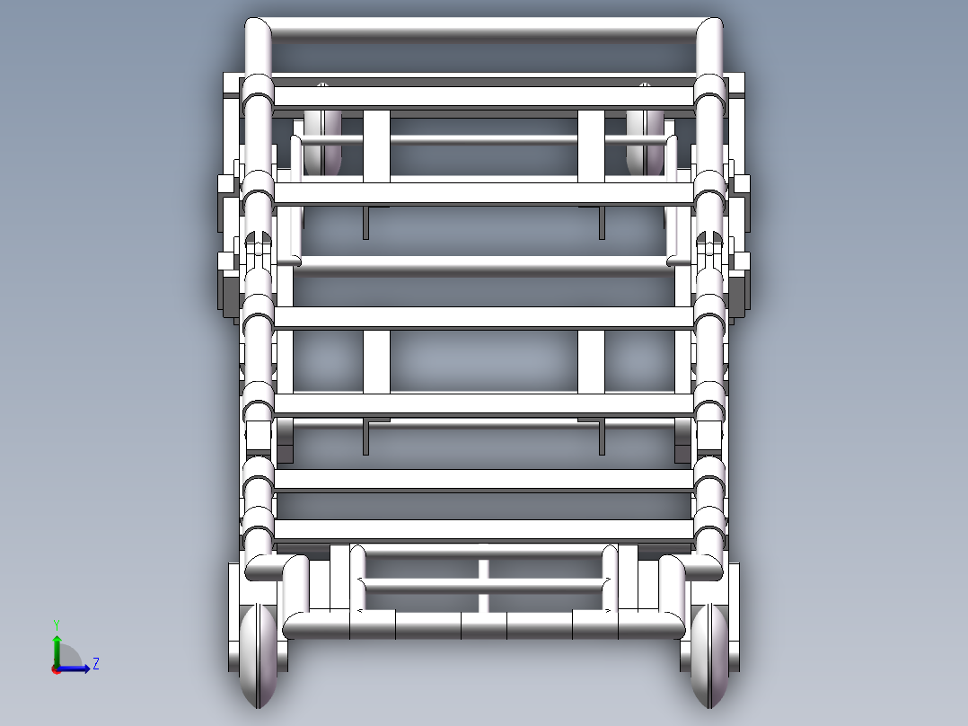 多功能担架左视图