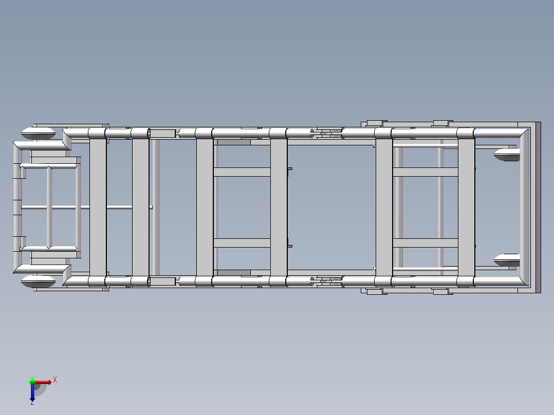 多功能担架俯视图