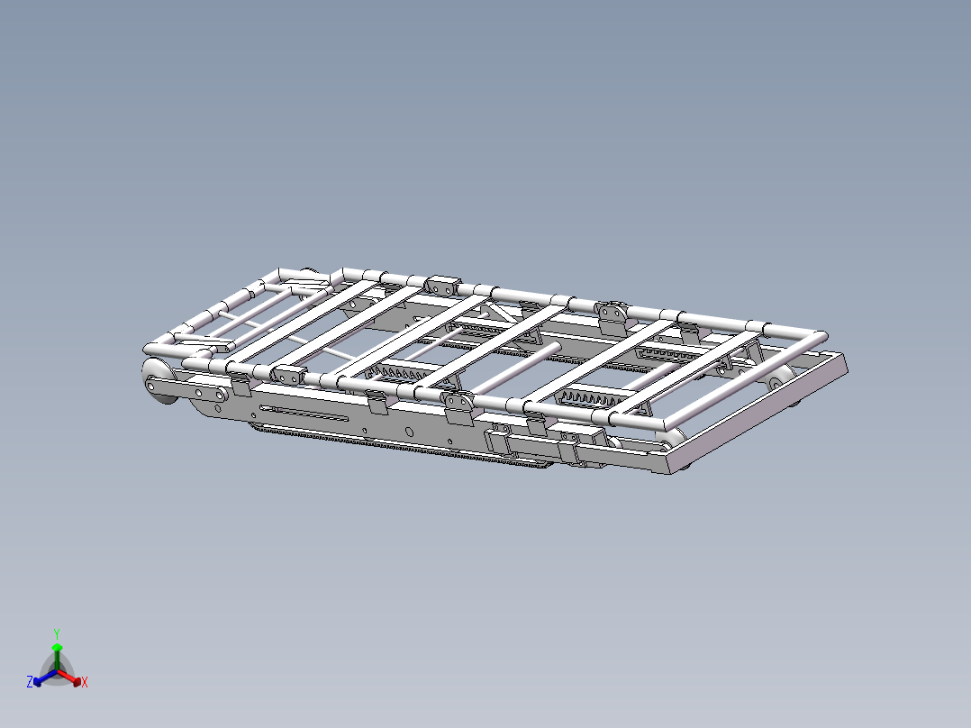 多功能担架正等轴测图