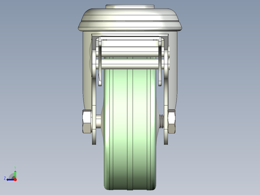 型材-KJN 50 GREY 50MM WHEEL右视图