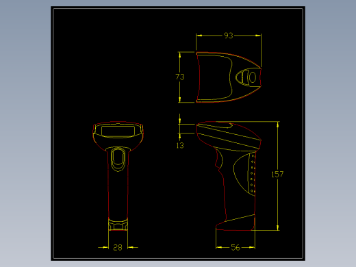 基恩士bl_210_cad_kc图纸模型