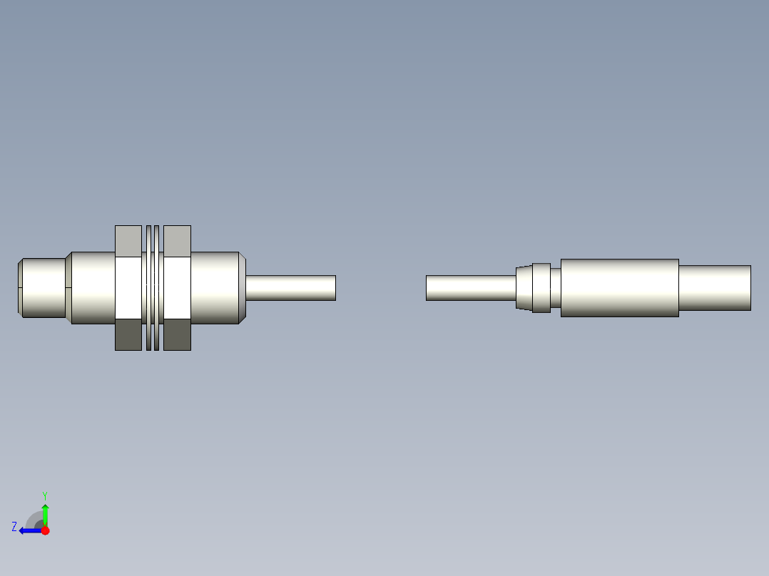 基恩士EX-008_kc图纸模型右视图