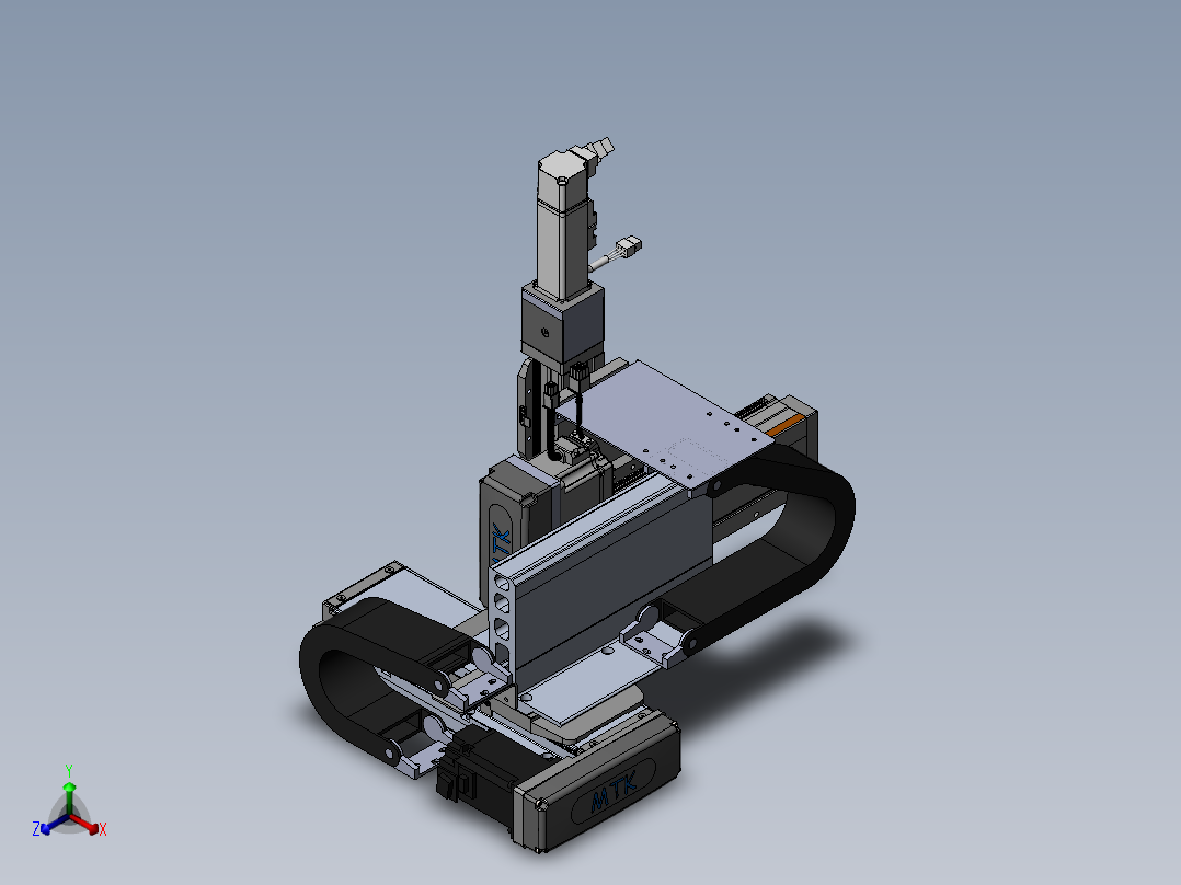 内嵌直交机械手XYG系列XYG432-A3正等轴测图