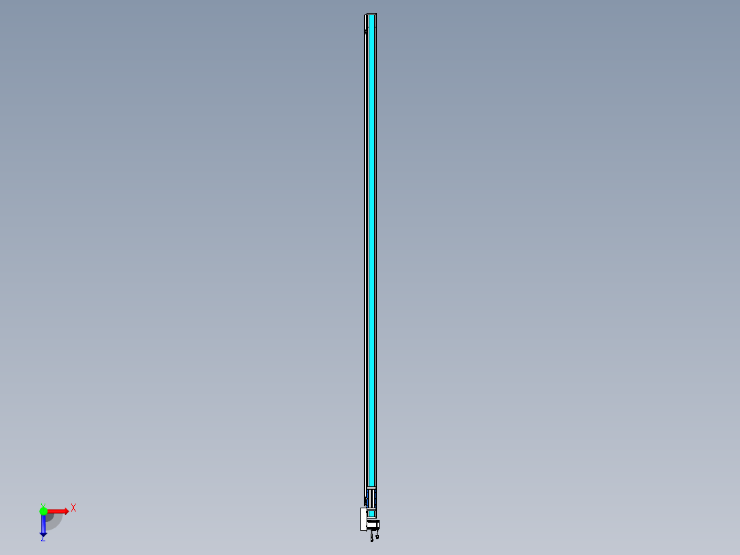 威洛博LB.GB同步带传动--欧规系列LB6A-L65-S3250-BR俯视图