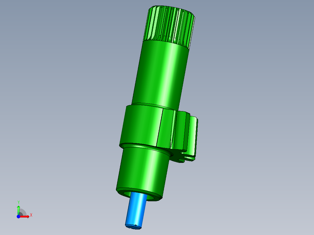 循环球式转向器总成设计CATIA三维图前视图