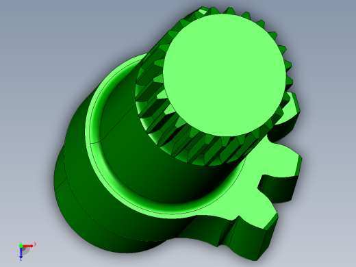 循环球式转向器总成设计CATIA三维图俯视缩略图