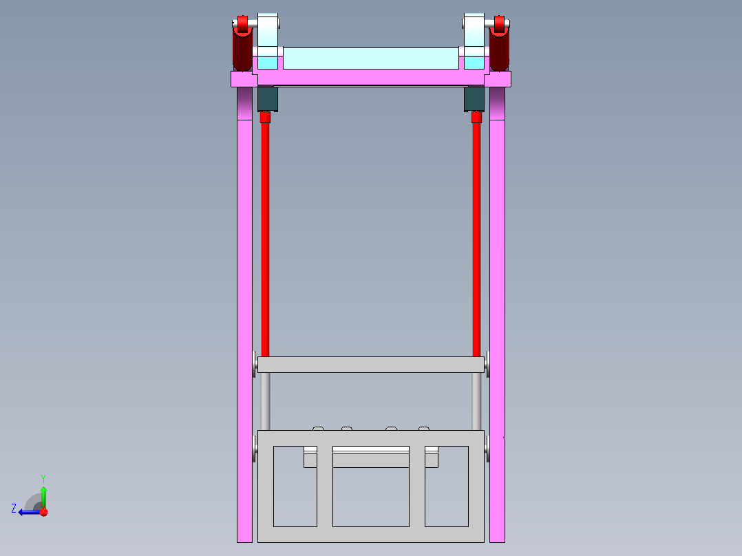 环卫用挂桶机构=355986=80右视图