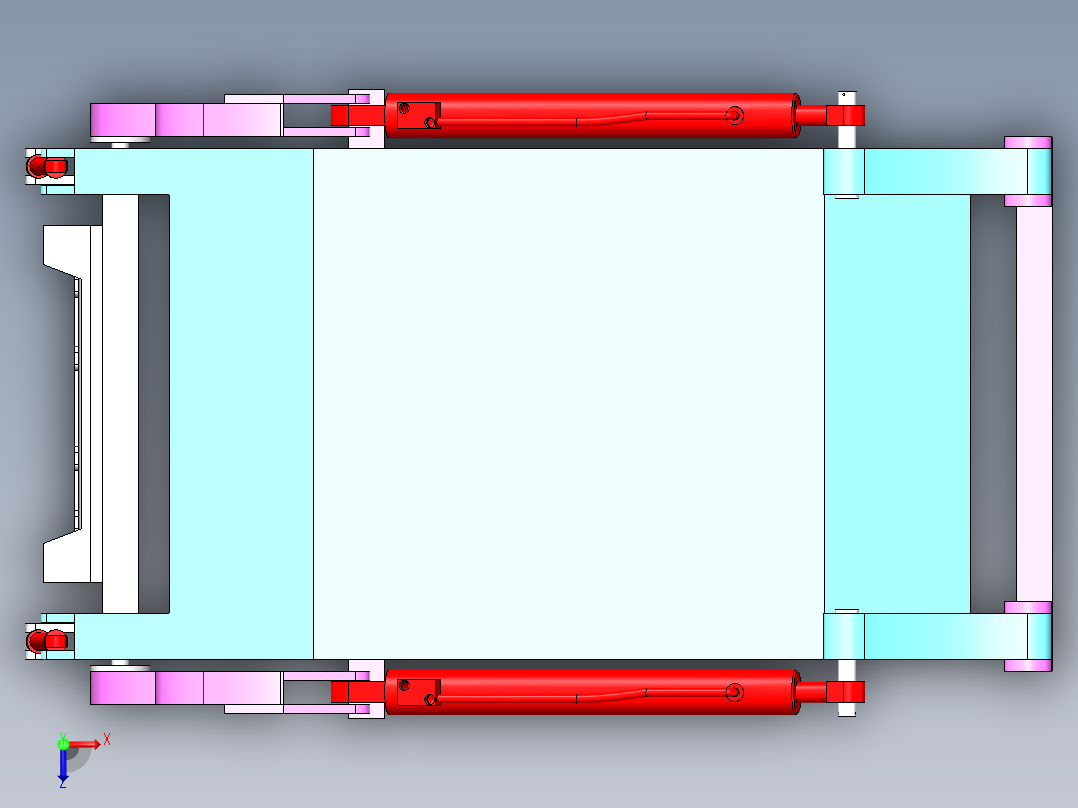 环卫用挂桶机构=355986=80俯视图