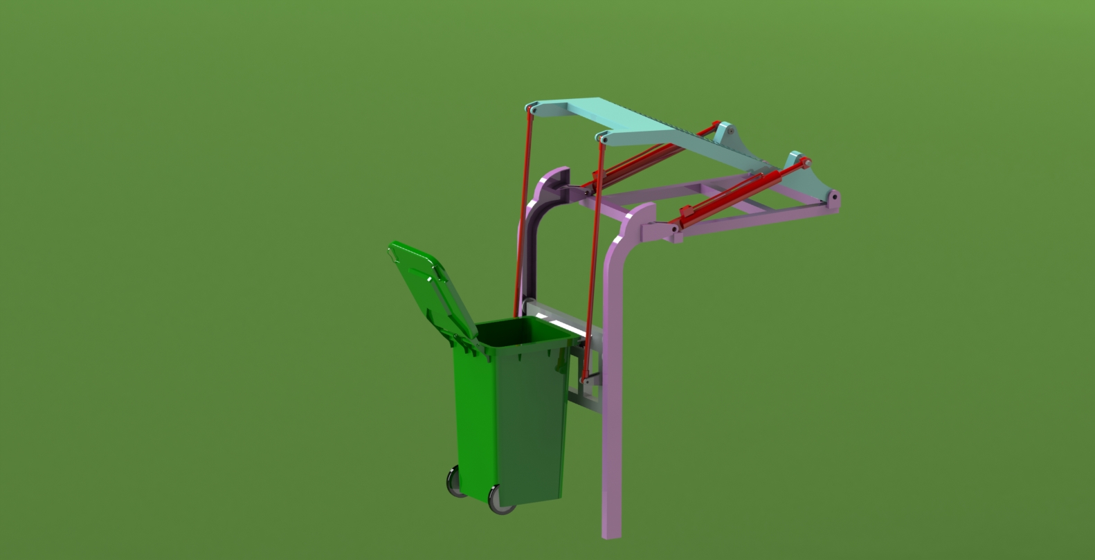 环卫用挂桶机构=355986=80