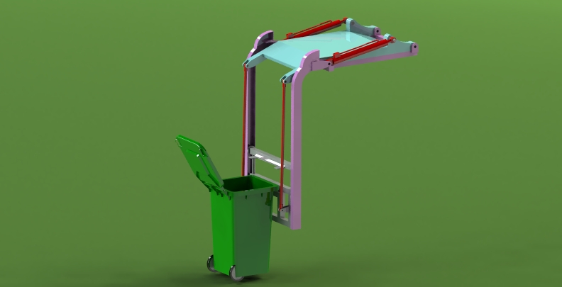 环卫用挂桶机构=355986=80