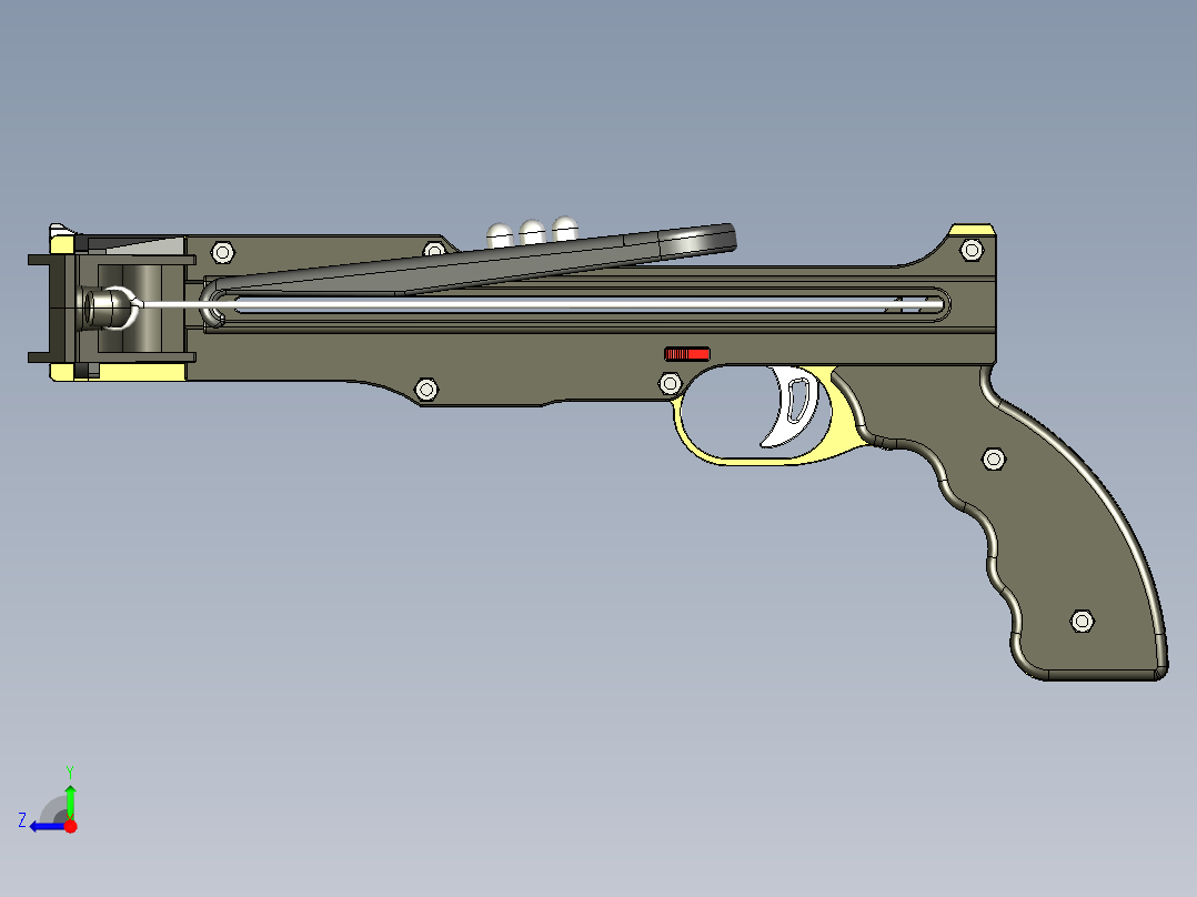 D24 Bullet Shooting Crossbow玩具弓右视图