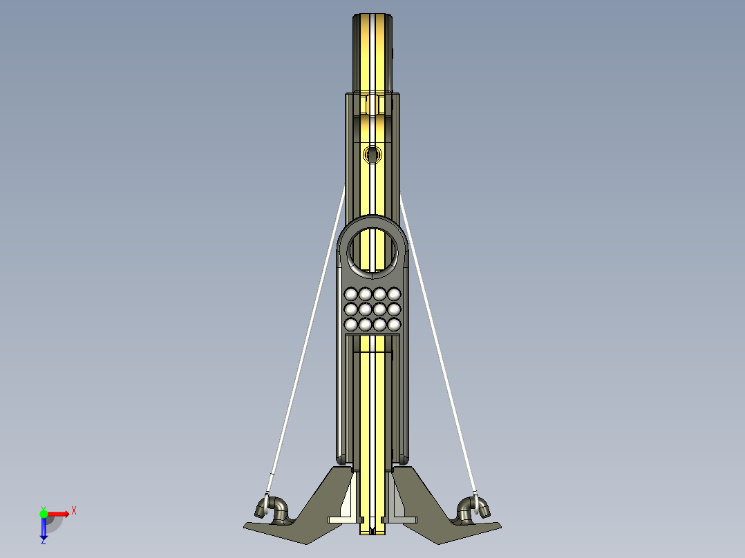 D24 Bullet Shooting Crossbow玩具弓俯视图