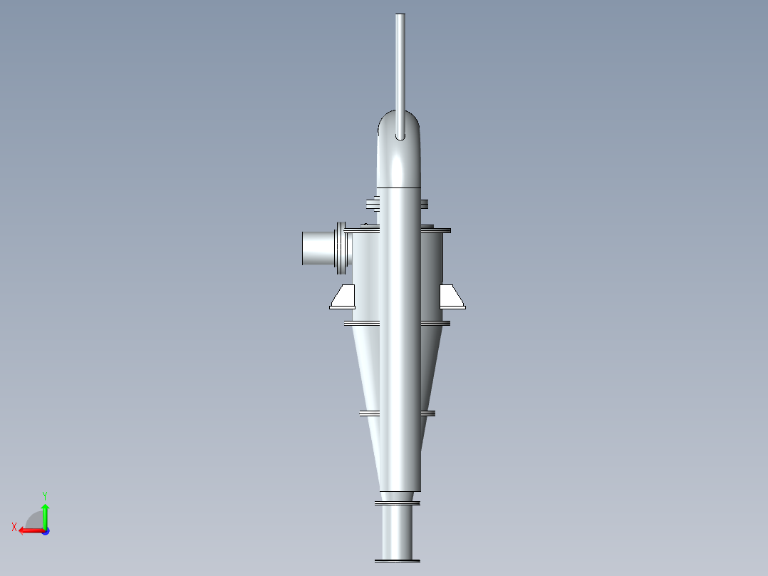 水力旋流器后视图