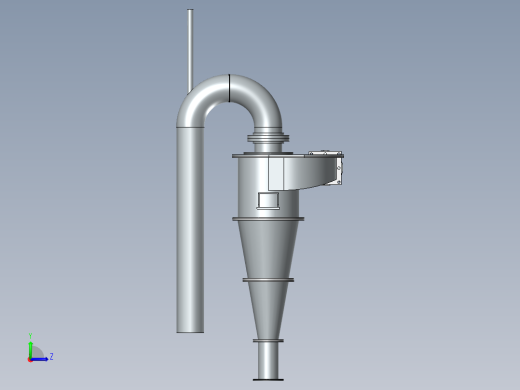 水力旋流器左视缩略图