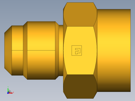 扩口式工业通用硬管接头Female Connector 46F-10-12前视缩略图