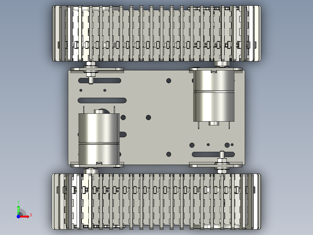 chassis-gladiator履带底盘前视图