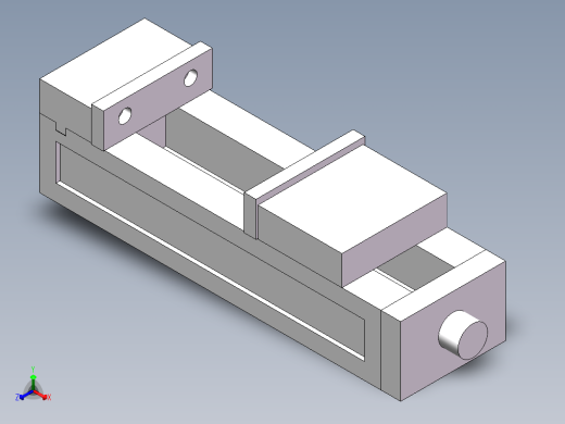 6寸虎钳正等轴测缩略图