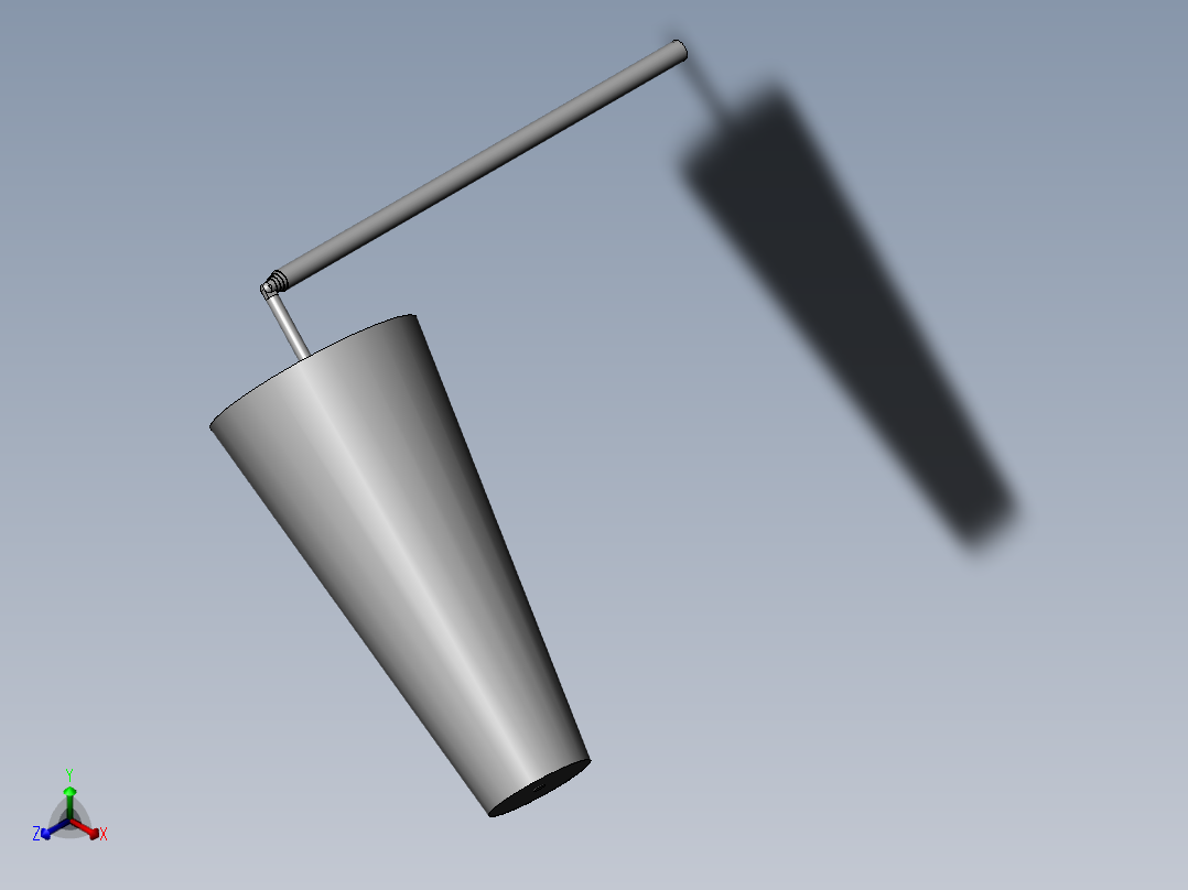 风向仪正等轴测图