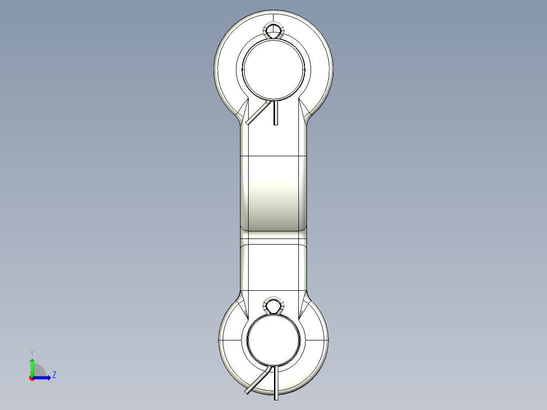紧固件-STEP 0.7500 Double Shackle 0.5000左视图