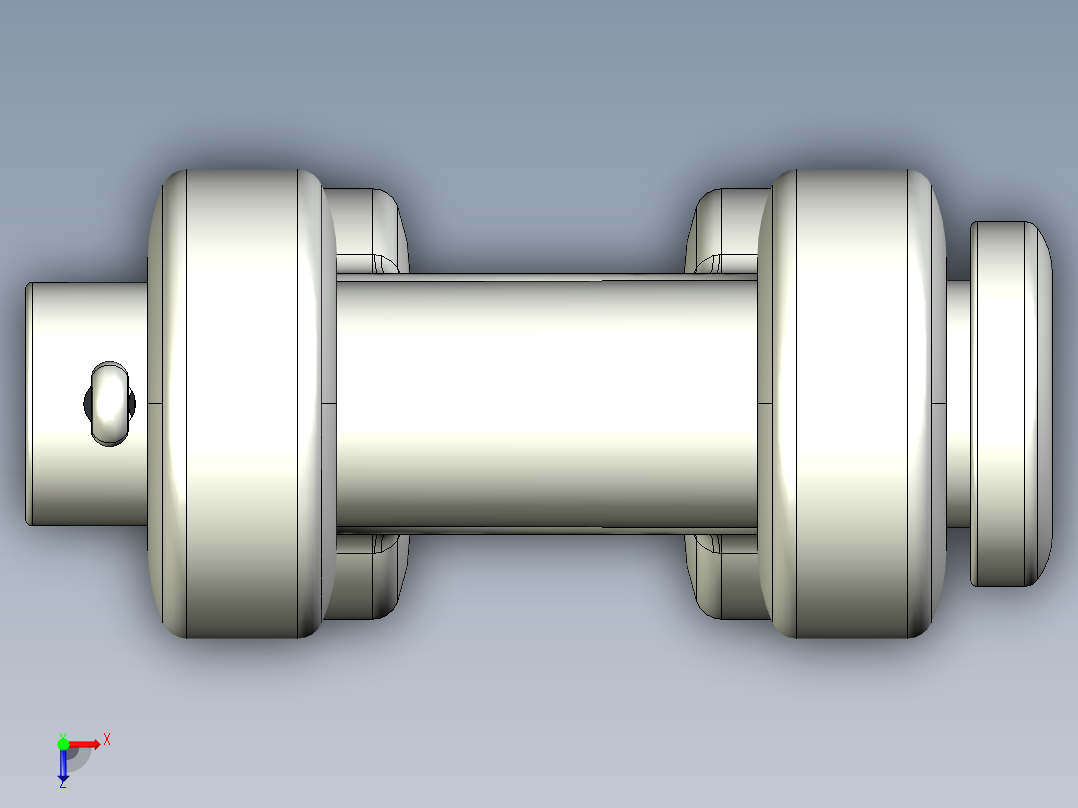 紧固件-STEP 0.7500 Double Shackle 0.5000俯视图