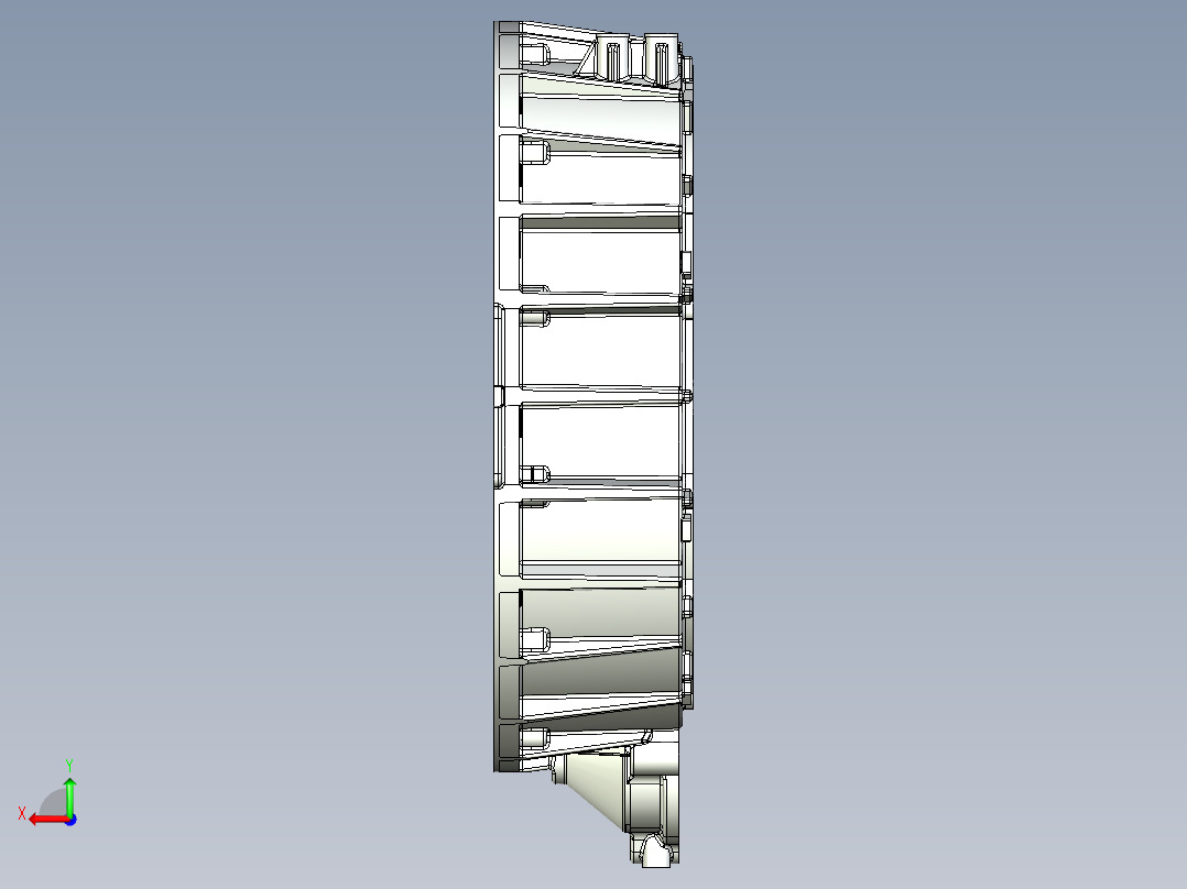 飞轮壳零部件（上汽）后视图