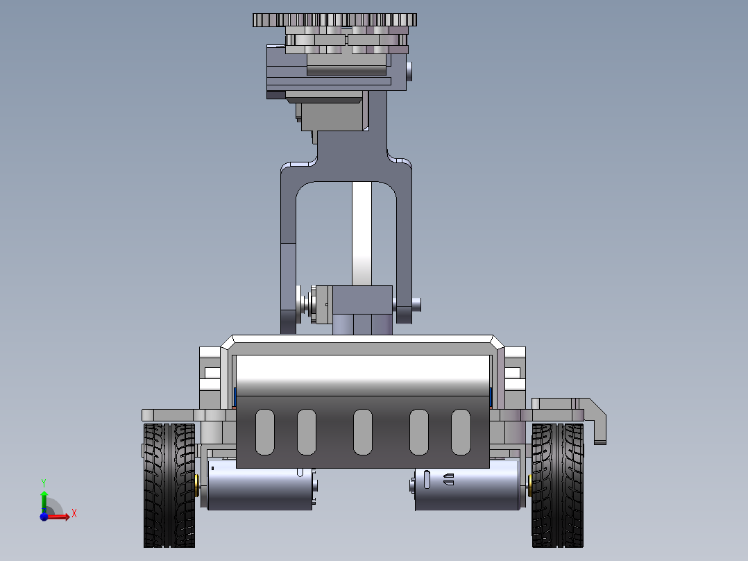 智能物料搬运小车前视图